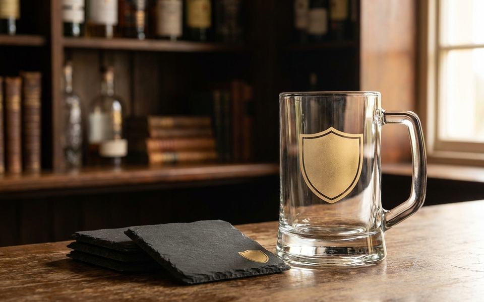 Engraved Tankards & Glasses for darts, pool & bowls