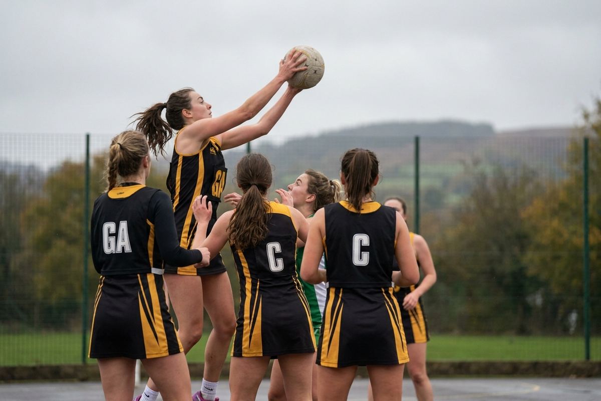 Netball kit and clothing